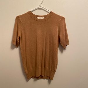 Zara shirt sleeve sweater shirt